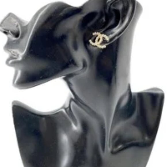 #37 - Chanel earrings Coco mark metal L22C - Picture 14 of 15